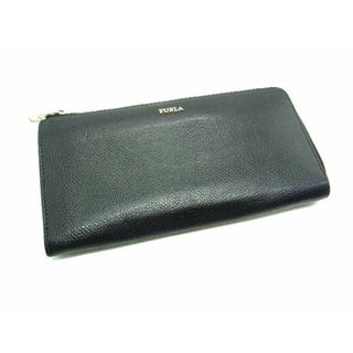 フルラ(FURLA)の■美品■ FURLA フルラ レザー L字ファスナー 長財布 ウォレット 札入れ 小銭入れ ブラック系 DF0665(財布)