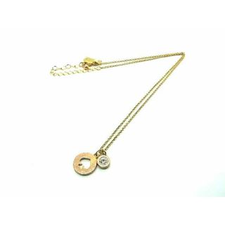 ケイトスペードニューヨーク(kate spade NEW YORK)の■美品■ kate spade ケイトスペード ラインストーン ネックレス ペンダント アクセサリー レディース ゴールド系 DF1263(その他)