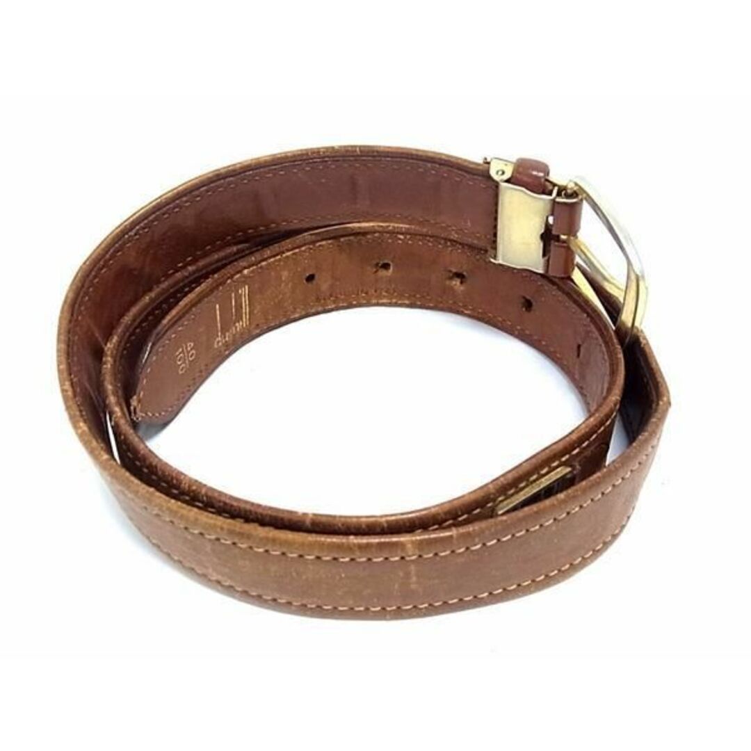 Dunhill - dunhill ダンヒル レザー ゴールド金具 ベルト Dunhill - dunhill ダンヒル レザー ゴールド金具 ベルト