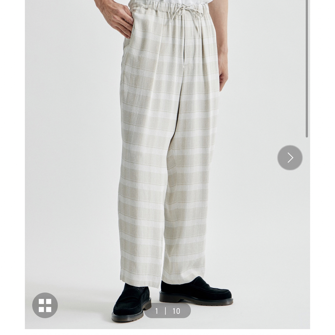 YOKE - 新品 YOKE ヨークPLAID JACQUARD EASY PANTS パンツの YOKE - 新品 YOKE ヨークPLAID JACQUARD EASY PANTS パンツの