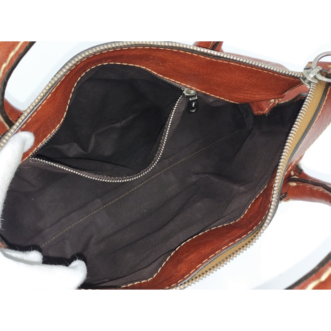 Chloe ハンドバッグ Edith エディス ミディアム レザー ブラウン Chloe ハンドバッグ Edith エディス ミディアム レザー ブラウン