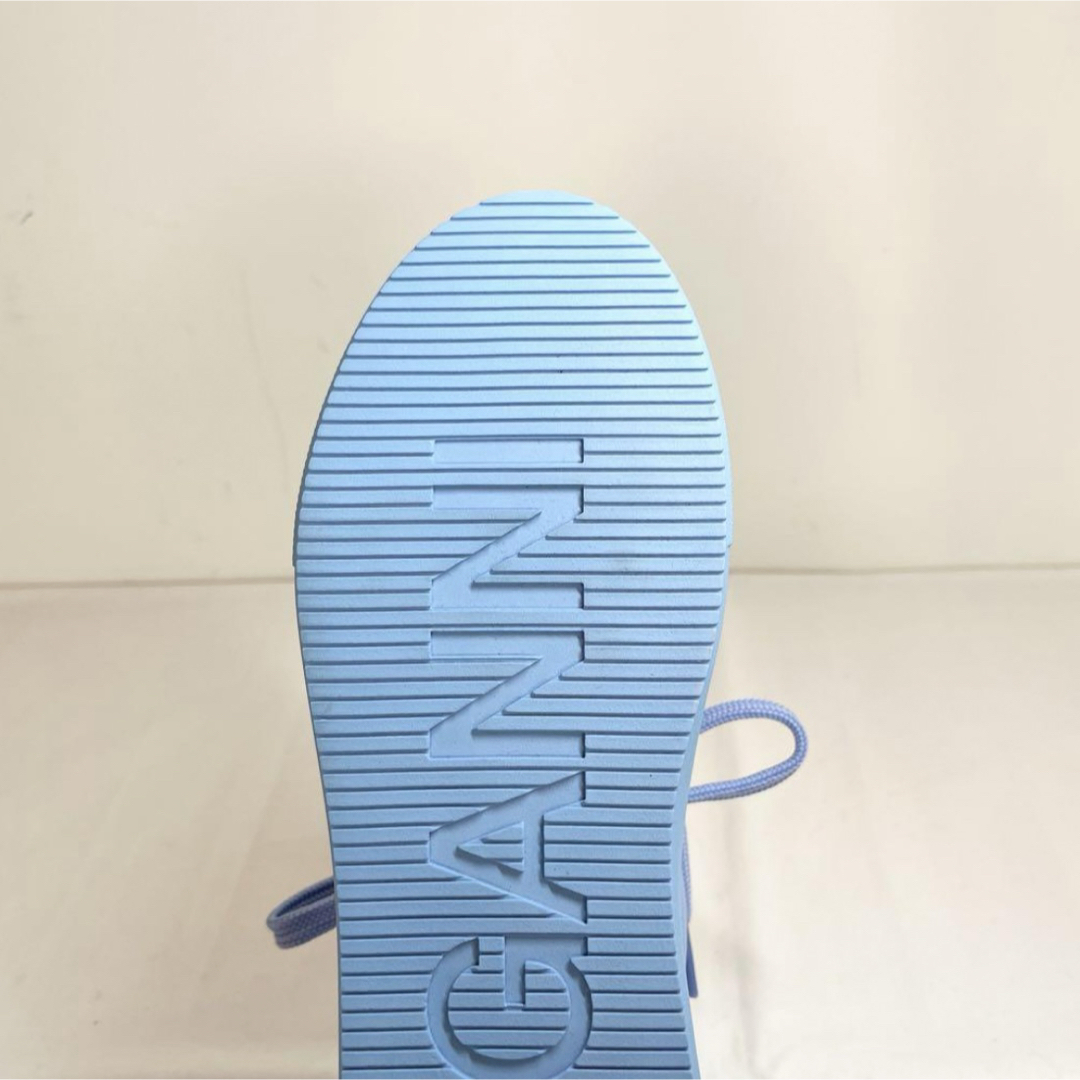 GANNI ガニー ロゴ入りスニーカー 24cm ライトブルー スニーカー GANNI ガニー ロゴ入りスニーカー 24cm ライトブルー スニーカー