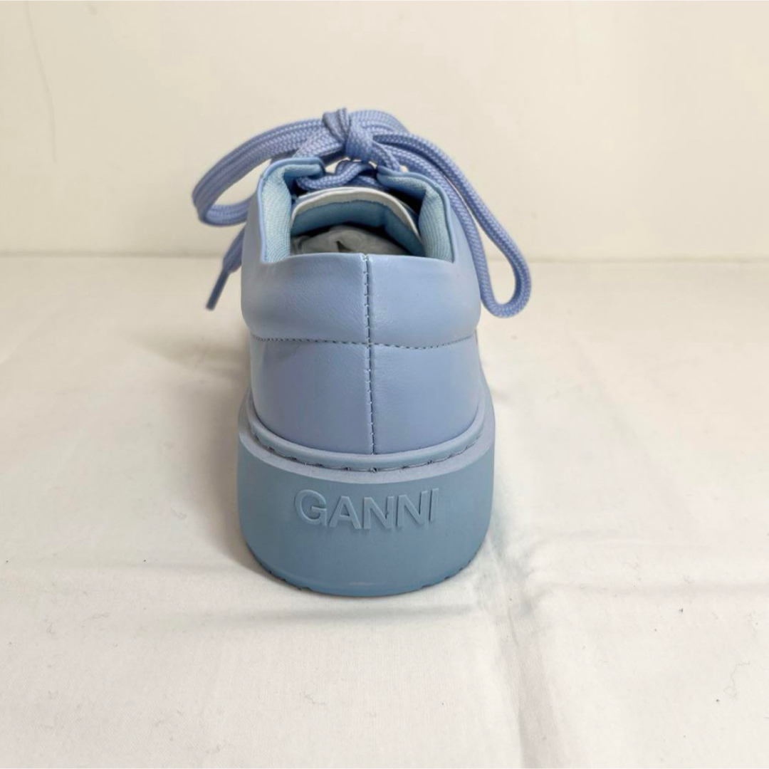 GANNI ガニー ロゴ入りスニーカー 24cm ライトブルー GANNI ガニー ロゴ入りスニーカー 24cm ライトブルー