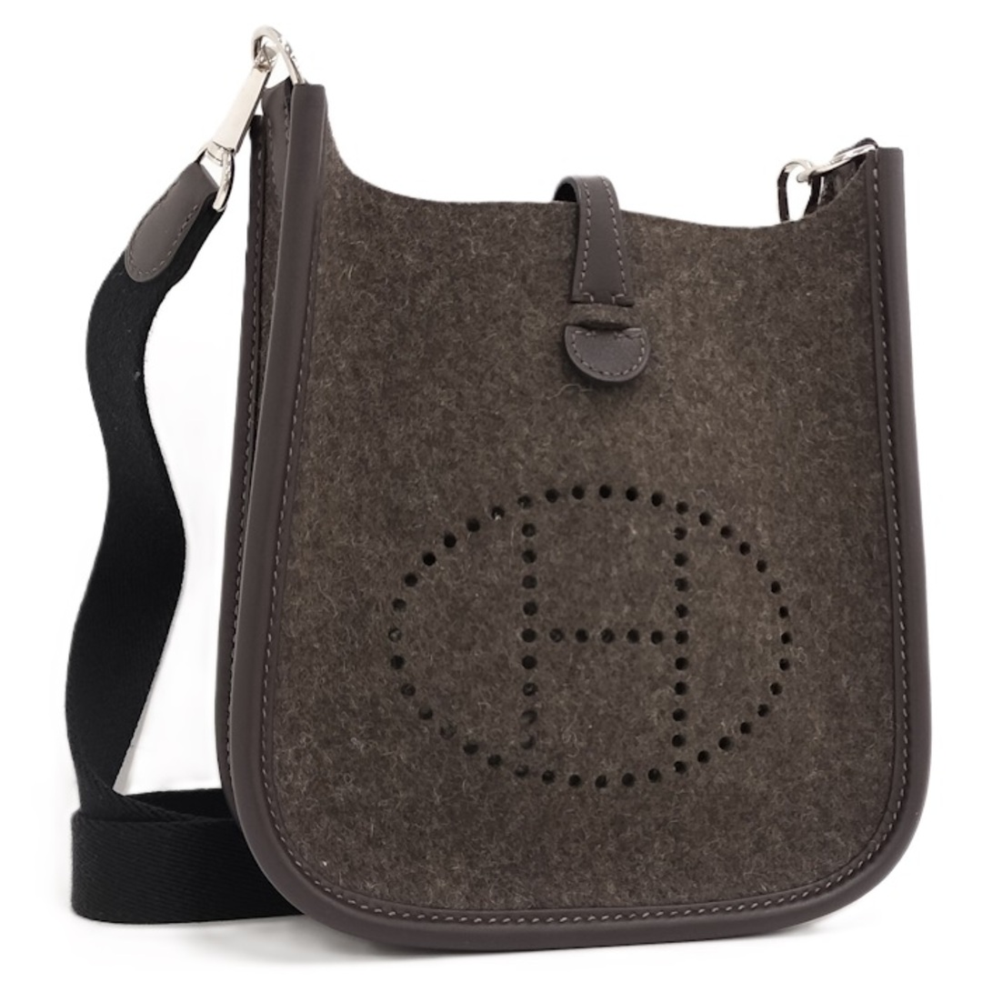 HERMES - HERMES エブリンTPM ショルダーバッグ フェルト レザー ブラウン