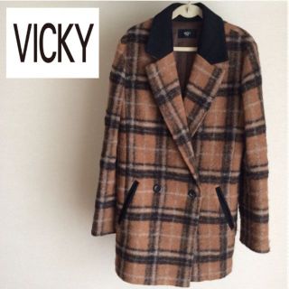 ビッキー(VICKY)のVICKYウールチェスターコート★送料込(ピーコート)