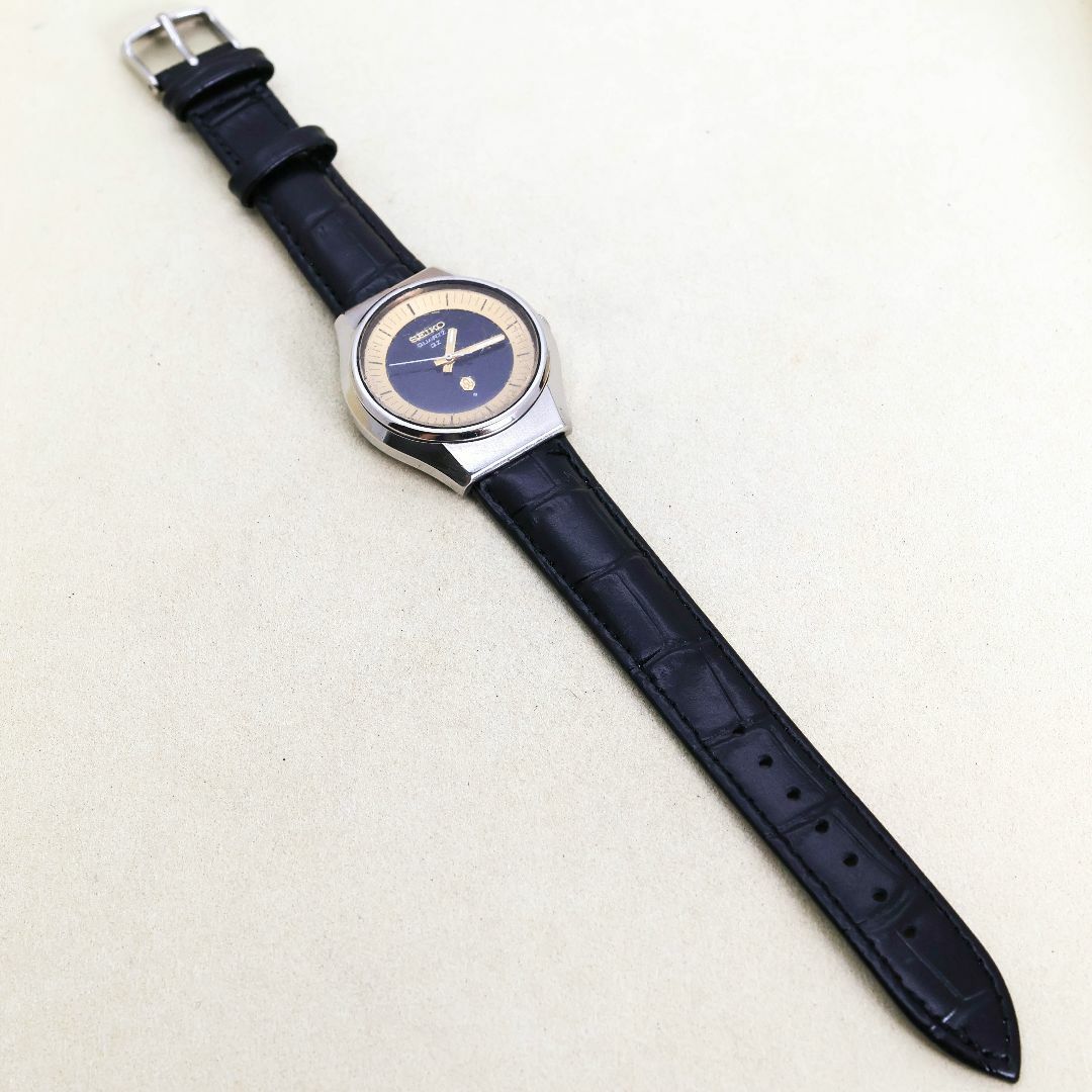 稼働 SEIKO 腕時計 純正ベルト ゴールド文字盤 新品電池 メンズ t 稼働 SEIKO 腕時計 純正ベルト ゴールド文字盤 新品電池 メンズ t