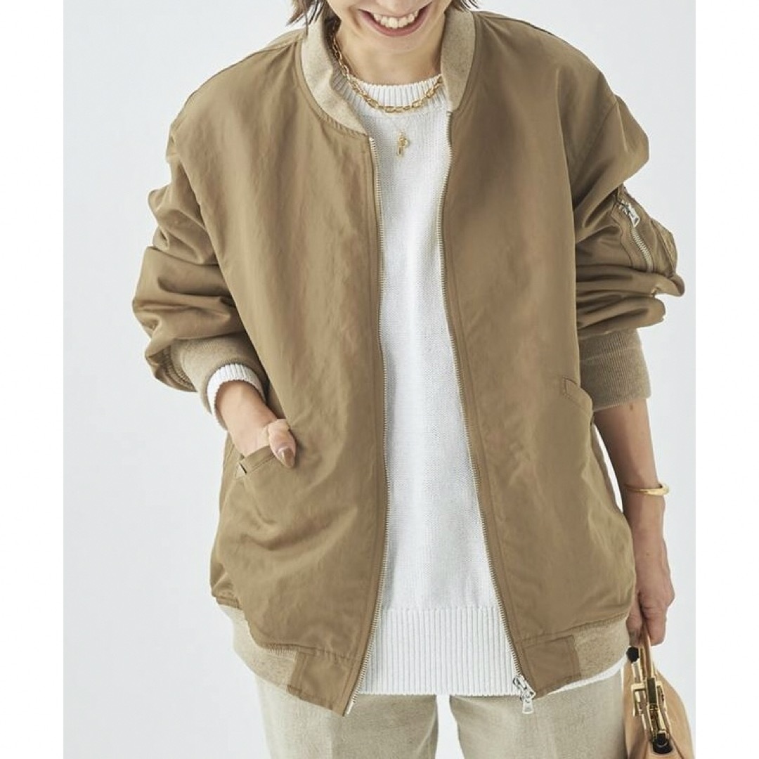 Plage - 新品タグ付 Plage 【R'IAM】MA-1 ベージュ 38サイズの Plage - 新品タグ付 Plage 【R'IAM】MA-1 ベージュ 38サイズの