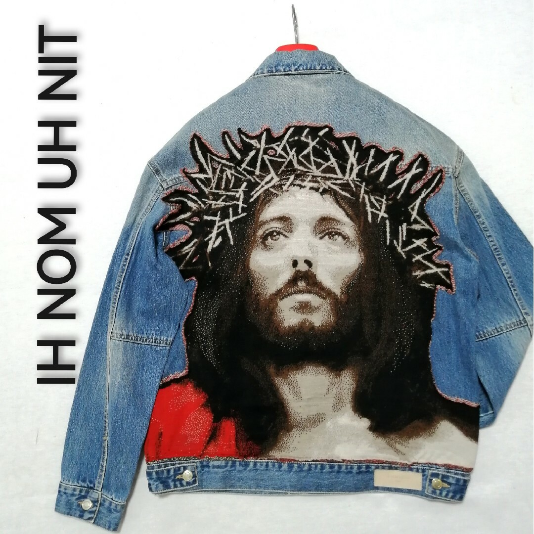 ♂新品・デニムJKT♂【IH NOM UH NIT 】ワイドシルエット 青 M G ♂新品・デニムJKT♂【IH NOM UH NIT 】ワイドシルエット 青 M G