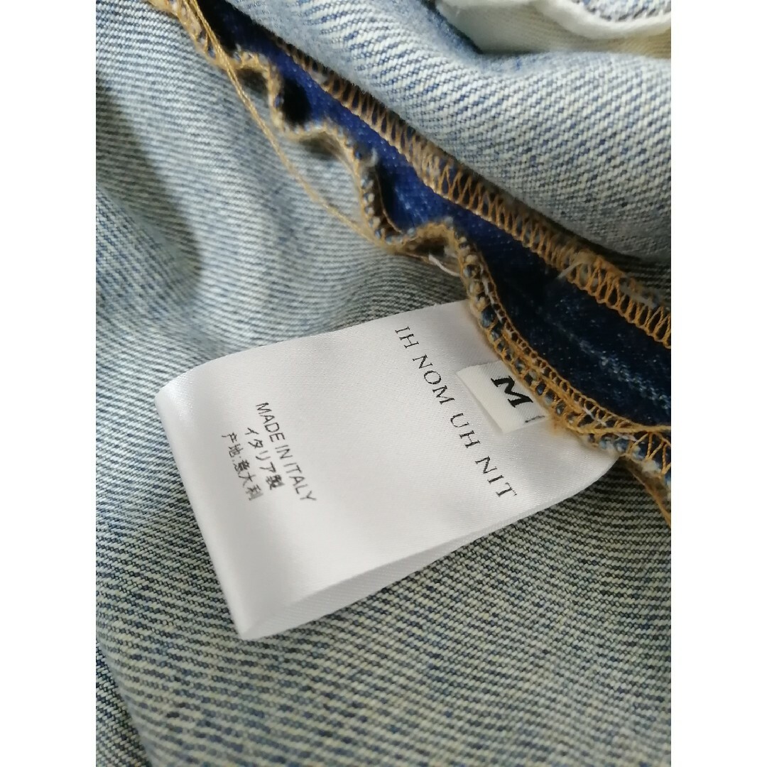 ♂新品・デニムJKT♂【IH NOM UH NIT 】ワイドシルエット 青 M G ♂新品・デニムJKT♂【IH NOM UH NIT 】ワイドシルエット 青 M G