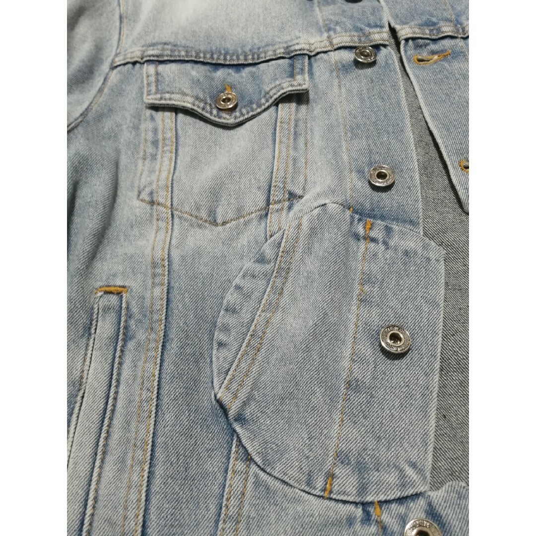 ♂新品・デニムジャケット♂【 Off-White オフホワイト 】前後切替 ♂新品・デニムジャケット♂【 Off-White オフホワイト 】前後切替