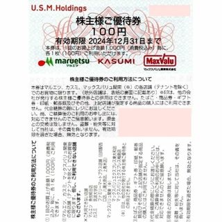 1600円分 ユナイテッドスーパーマーケット カスミ 株主優待券　ぷーさんメモa(その他)