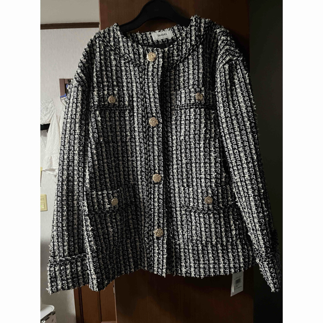 タグ付き未使用品 snidel オーバーサイズツイードジャケット