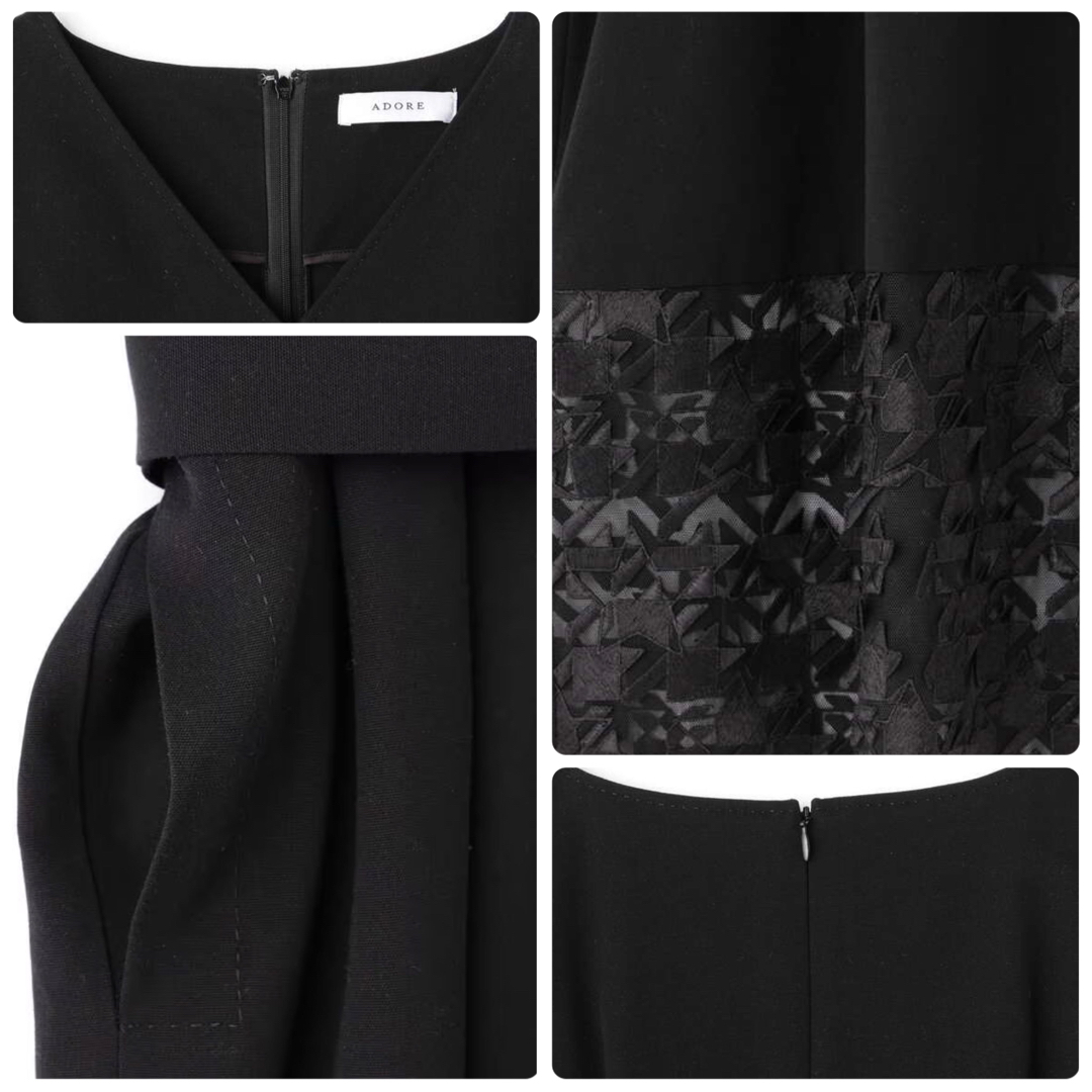 ◇幻◇ 希少新品 定価7万円 ADORE チュールハウンドトゥース 結婚式 ◇幻◇ 希少新品 定価7万円 ADORE チュールハウンドトゥース 結婚式