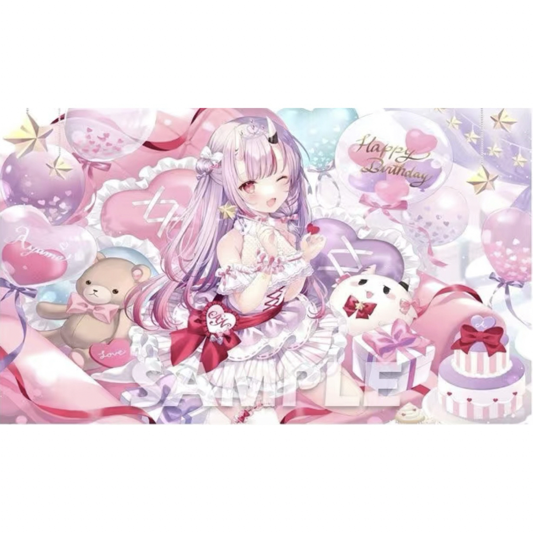 ホロライブ 百鬼あやめ 誕生日プレイマット デスクマットの通販 ホロライブ 百鬼あやめ 誕生日プレイマット デスクマットの通販
