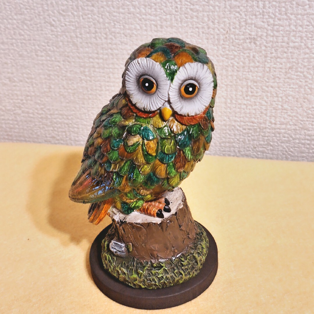 フクロウ 置物 グリーン 縁起物 新品 ギフト 梟 オブジェ フクロウ 置物 グリーン 縁起物 新品 ギフト 梟 オブジェ