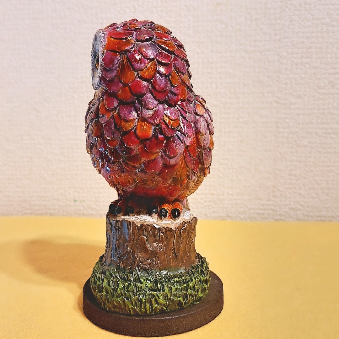 フクロウ 置物 レッド 縁起物 新品 ギフト 梟 オブジェ ふくろう フクロウ 置物 レッド 縁起物 新品 ギフト 梟 オブジェ ふくろう