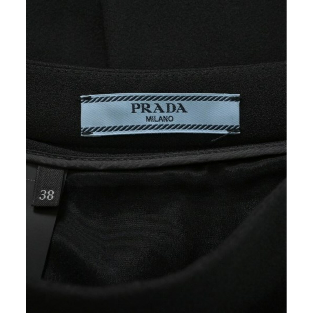 PRADA プラダ ひざ丈スカート 38(S位) 黒 【古着】 PRADA プラダ ひざ丈スカート 38(S位) 黒 【古着】