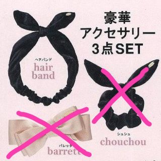 スナイデル(SNIDEL)のsnidel＊ヘアバンドとシュシュ(ヘアバンド)