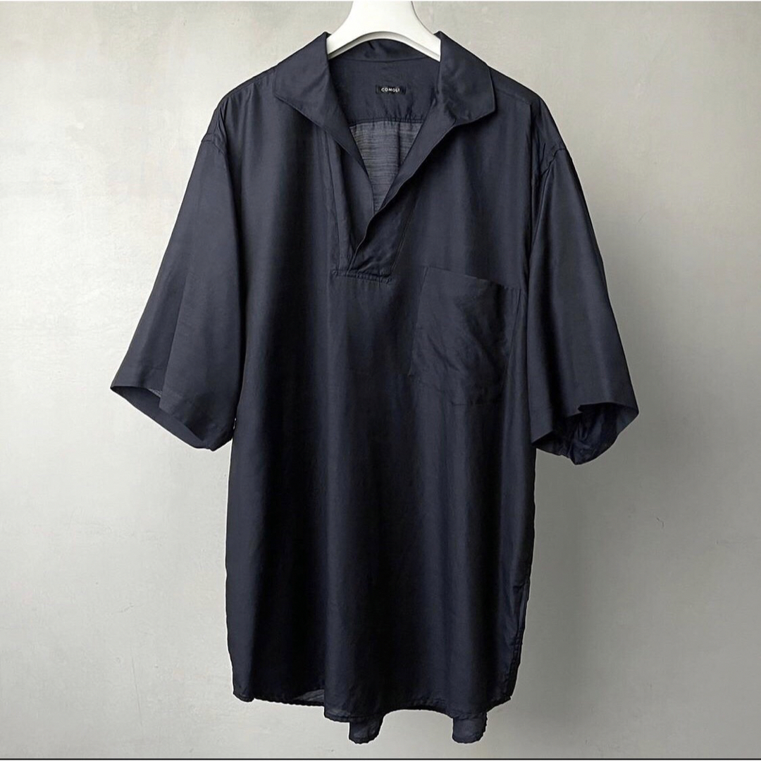 COMOLI - comoli ウールシルクスキッパー半袖シャツの通販 by COMOLI - comoli ウールシルクスキッパー半袖シャツの通販 by