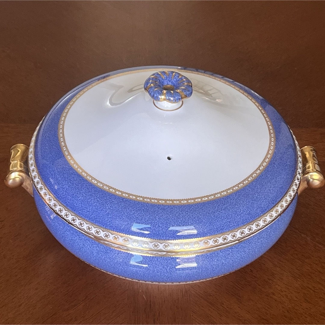 希少品】ウェッジウッド☆ユーランダーパウダーブルー☆カバード 希少品】ウェッジウッド☆ユーランダーパウダーブルー☆カバード