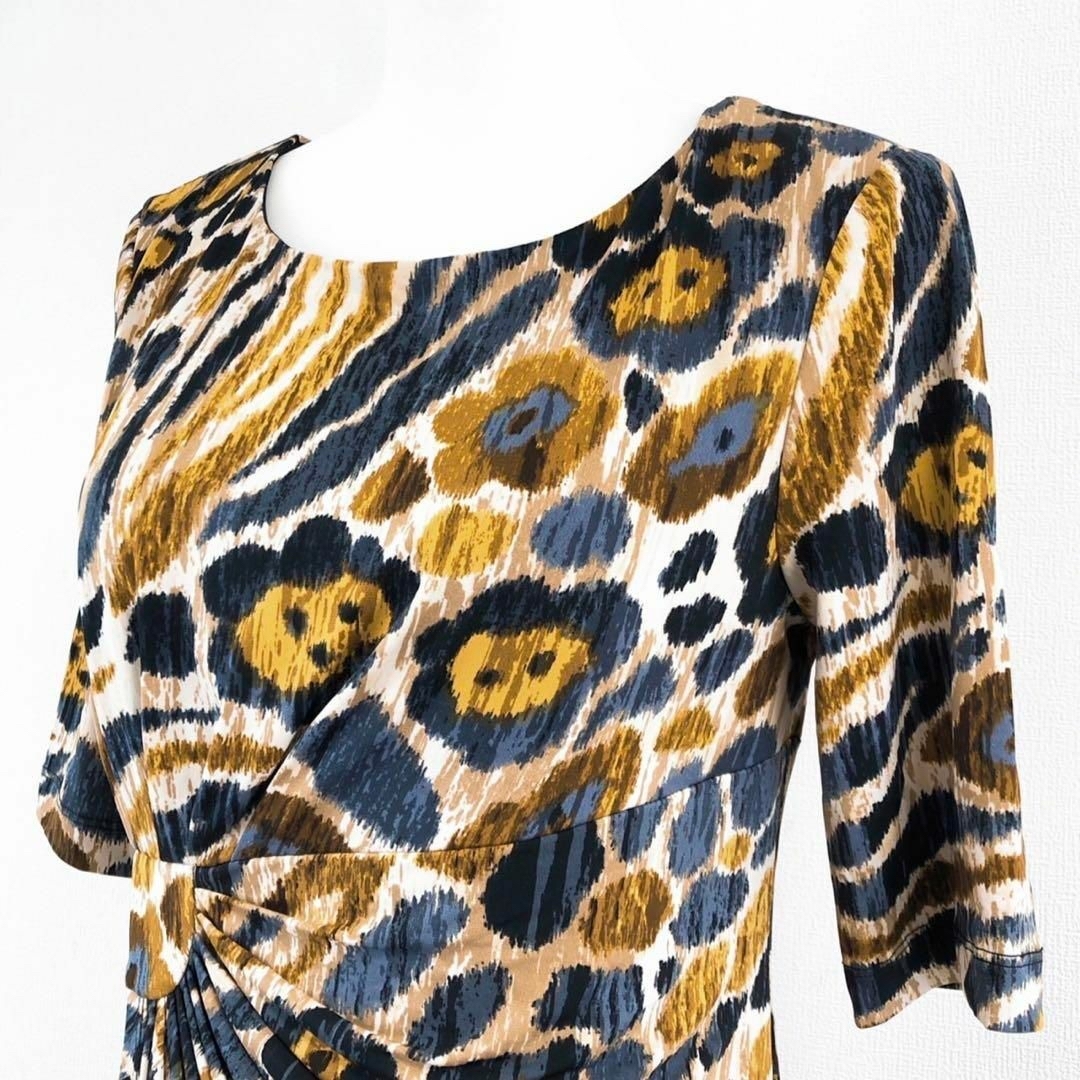 極美品 connected コネクテッド ロングワンピース 豹柄 ヒョウ柄 極美品 connected コネクテッド ロングワンピース 豹柄 ヒョウ柄