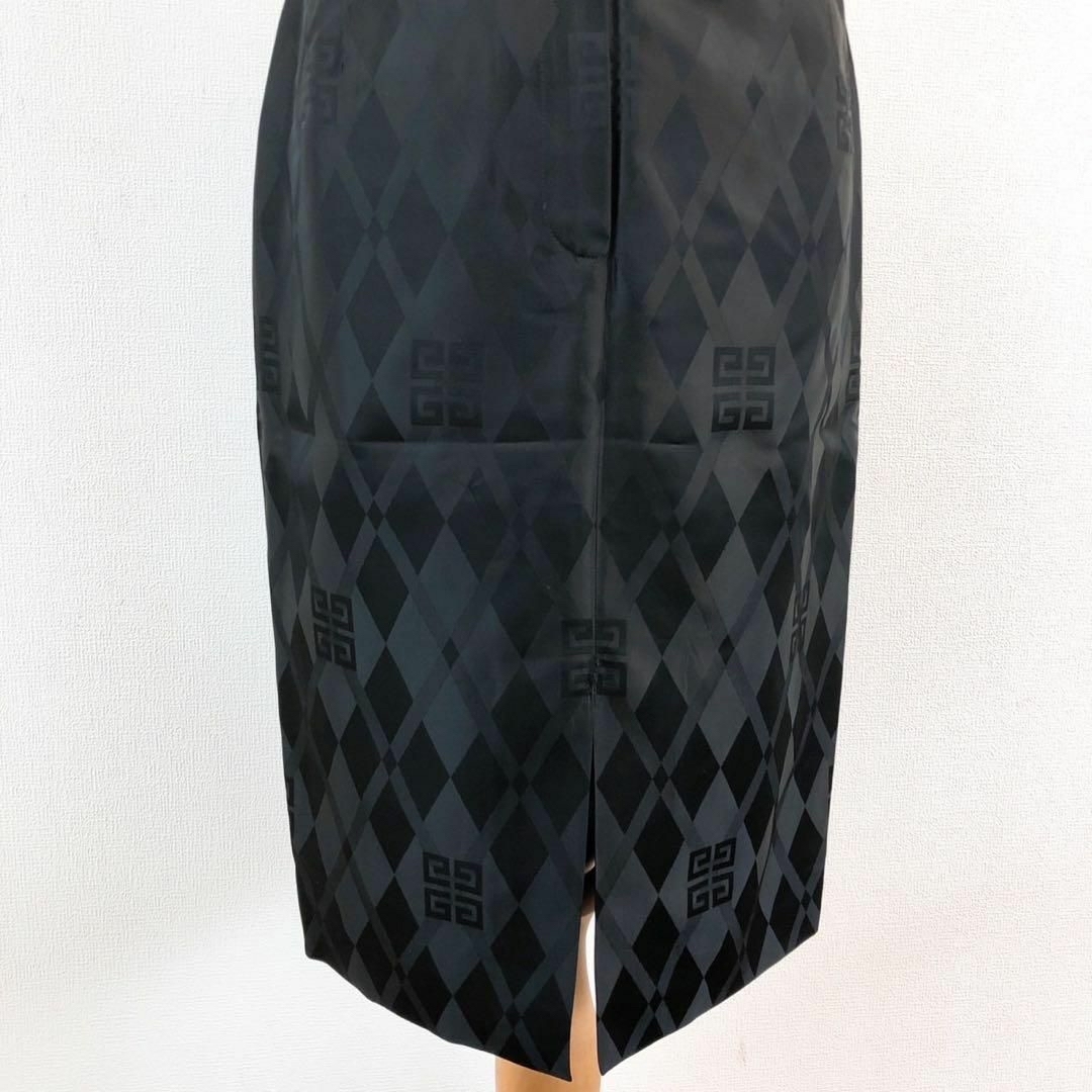 極美品 GIVENCHY ジバンシー ロングスカート タイト 全面ロゴ 総 極美品 GIVENCHY ジバンシー ロングスカート タイト 全面ロゴ 総
