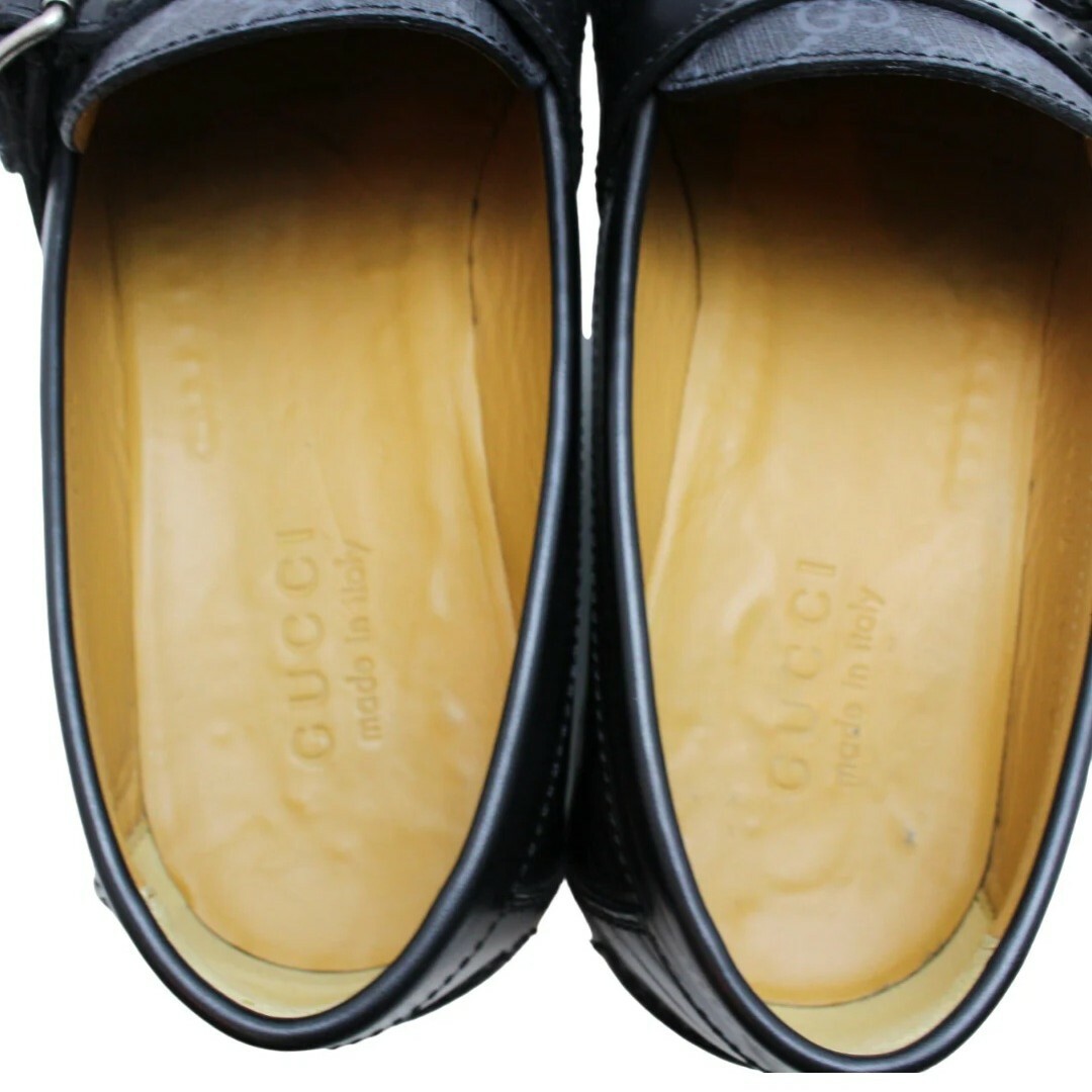 GUCCI - 入手困難 GUCCI グッチ レザーローファー GG柄 サイズ GUCCI - 入手困難 GUCCI グッチ レザーローファー GG柄 サイズ