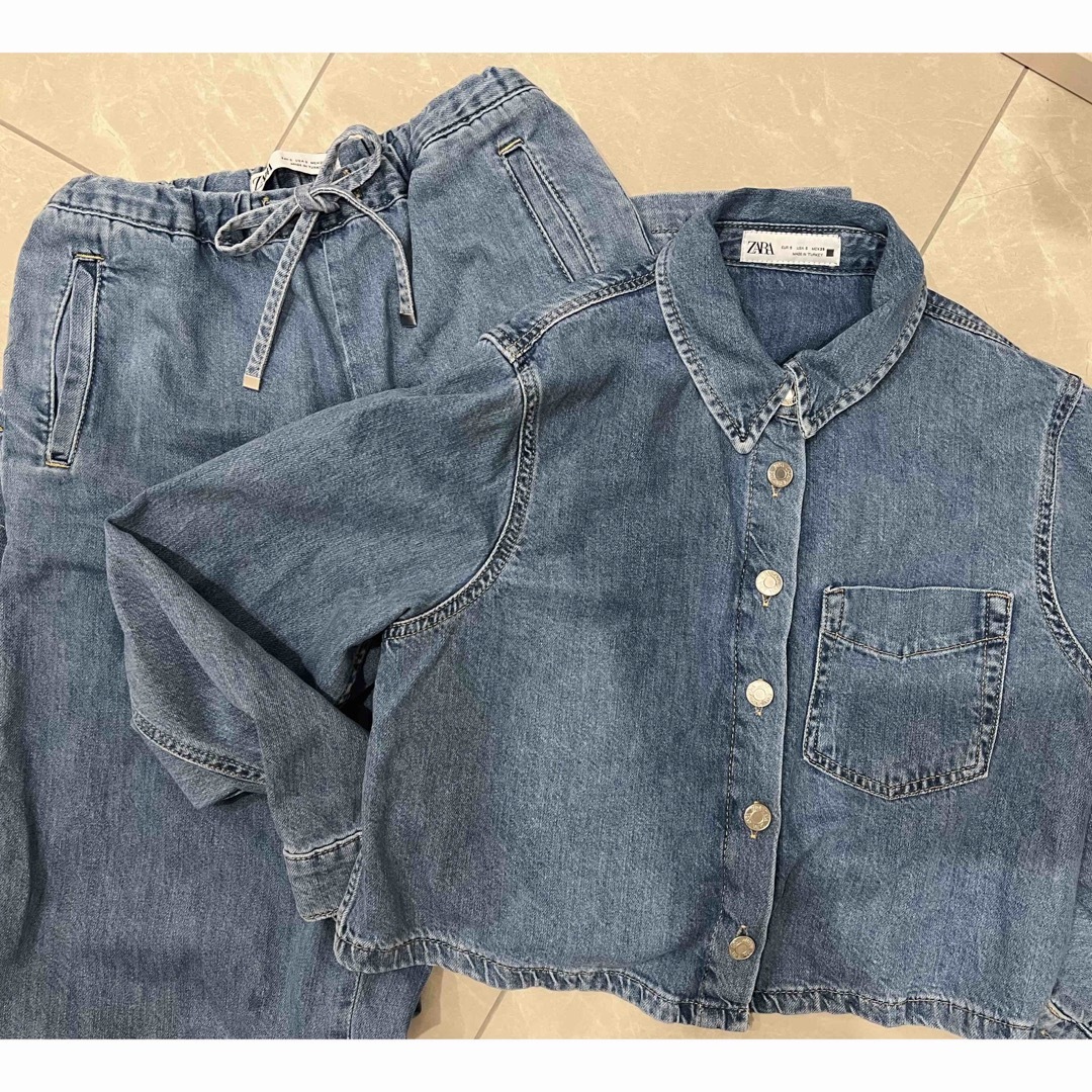 ZARA - 2024秋 ZARAセットアップ ジョガーデニムパンツの通販 by ZARA - 2024秋 ZARAセットアップ ジョガーデニムパンツの通販 by