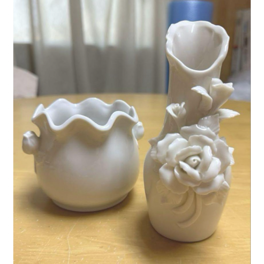 新品☆ポーセラーツ 白磁 花瓶 (花器・花瓶 | 有田焼 白磁 新品☆ポーセラーツ 白磁 花瓶 (花器・花瓶 | 有田焼 白磁