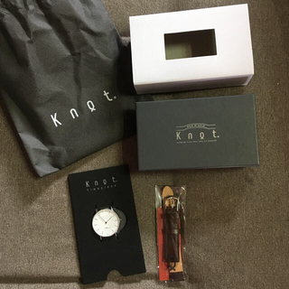 ノット(KNOT)の新品 knot 時計 保証書あり プレゼント ギフト(腕時計)