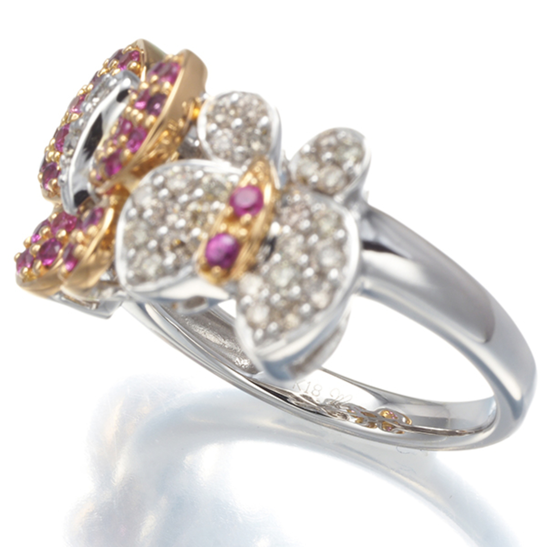 笠原真寿美 リング ピンクサファイア 0.43ct ダイヤ 笠原真寿美 リング ピンクサファイア 0.43ct ダイヤ