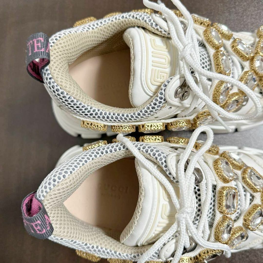 グッチ フラッシュトレック クリスタル スニーカー size 36 1/2 グッチ フラッシュトレック クリスタル スニーカー size 36 1/2