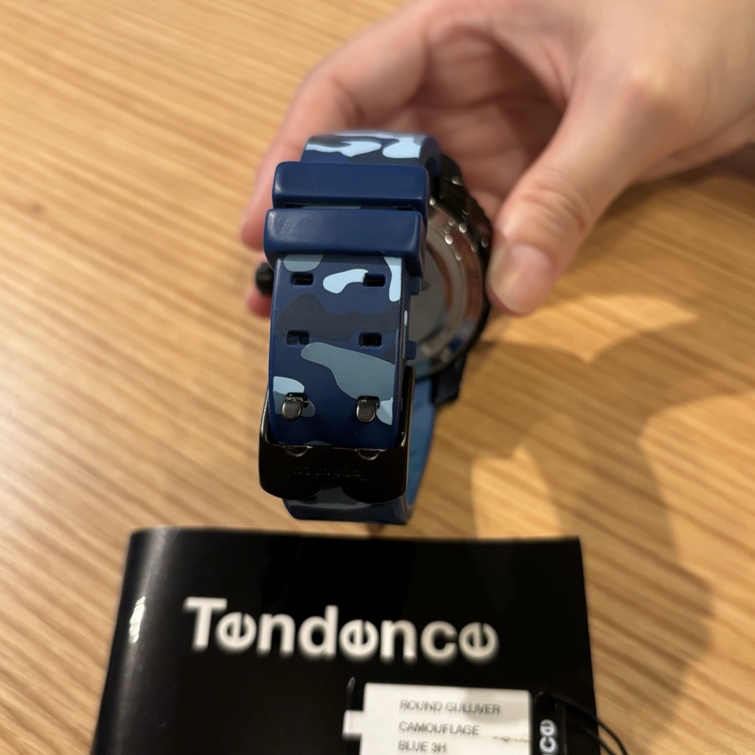 Tendence Round Galliver ブルー・カモフラージュ 時計 時計 Tendence Round Galliver ブルー・カモフラージュ 時計 時計