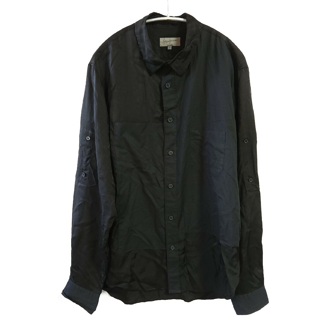 Yohji Yamamoto Pour homme 切り替えキュプラシャツ Yohji Yamamoto Pour homme 切り替えキュプラシャツ