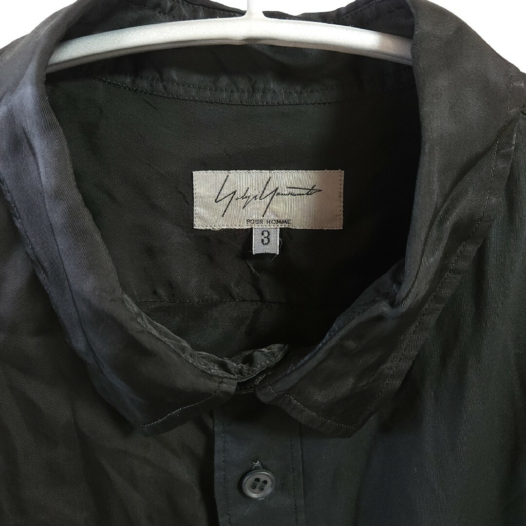 Yohji Yamamoto Pour homme 切り替えキュプラシャツ Yohji Yamamoto Pour homme 切り替えキュプラシャツ