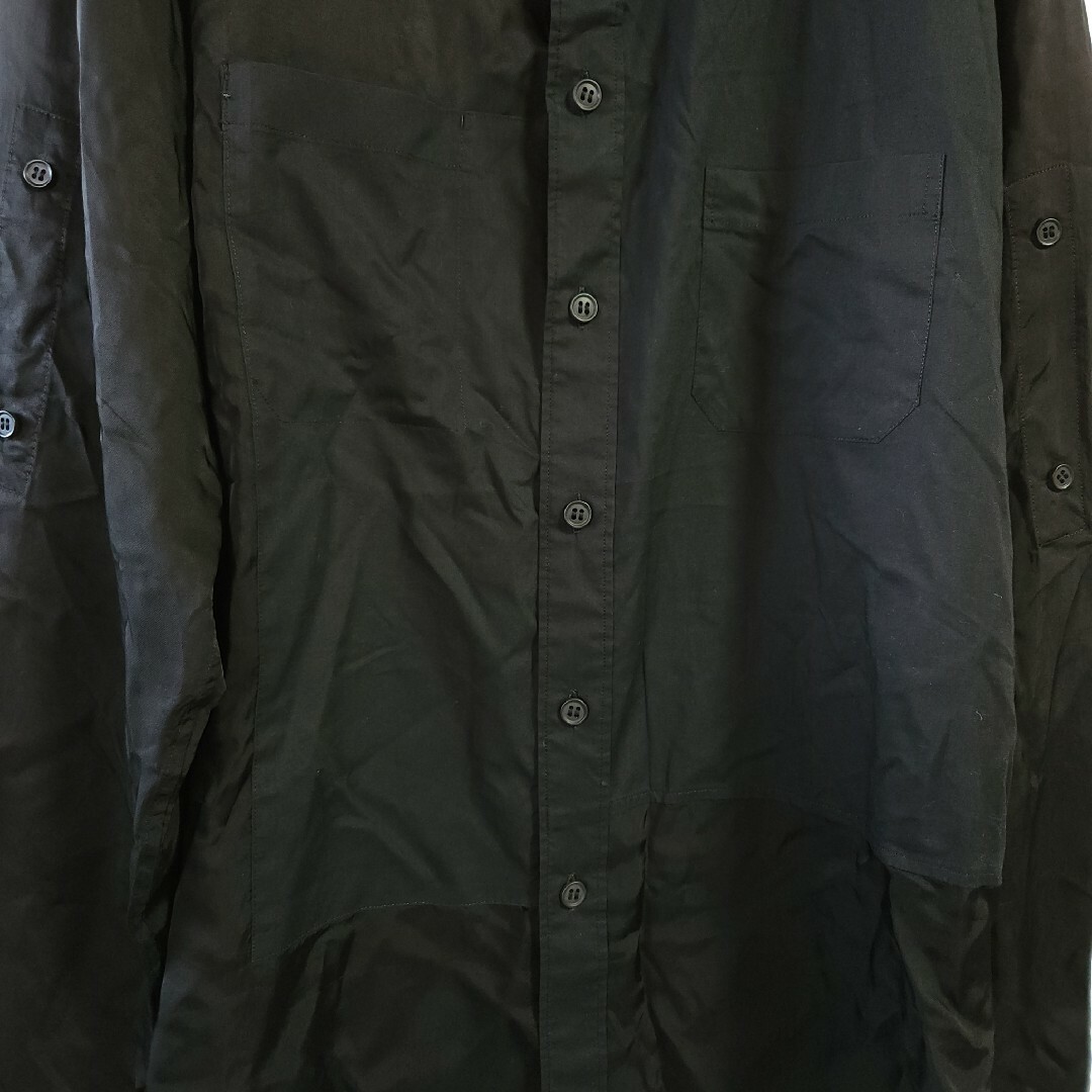 Yohji Yamamoto Pour homme 切り替えキュプラシャツ Yohji Yamamoto Pour homme 切り替えキュプラシャツ