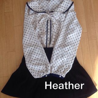 ヘザー(heather)の良品♡Heatherドット長袖ブラウス(シャツ/ブラウス(長袖/七分))