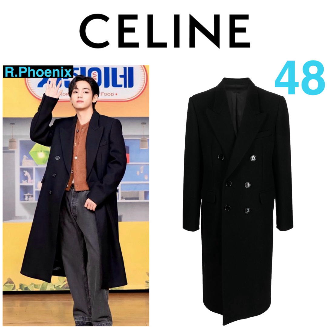CELINE - 【CELINE】BOXY FIT DOUBLE BREASTED COATの通販 by R CELINE - 【CELINE】BOXY FIT DOUBLE BREASTED COATの通販 by R