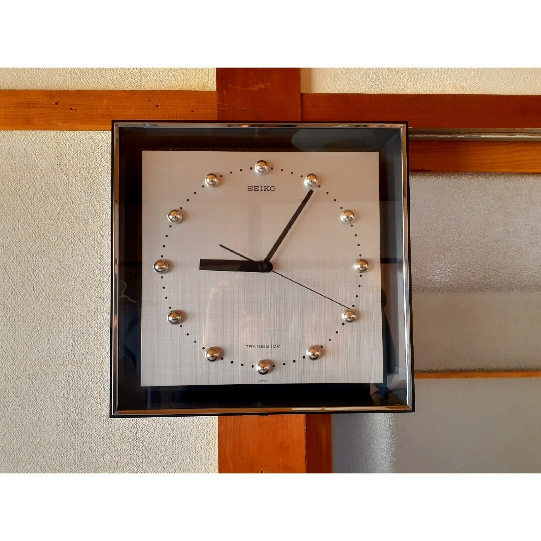 70's SEIKO トランジスタ 掛け時計 スペースエイジ ポストモダン 70's SEIKO トランジスタ 掛け時計 スペースエイジ ポストモダン