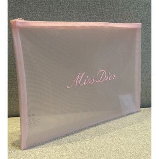 クリスチャンディオール(Christian Dior)の 新品未使用　ディオール　ノベルティ　メッシュポーチ　ピンク(ポーチ)