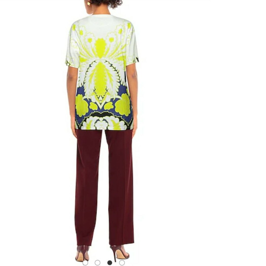 VALENTINO ヴァレンティノ Tシャツ 花柄 イエロー グリーン VALENTINO ヴァレンティノ Tシャツ 花柄 イエロー グリーン