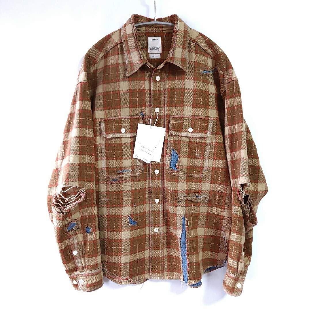 20aw visvim LUMBER CHECK L/S CRASH ネルシャツ シャツ 20aw visvim LUMBER CHECK L/S CRASH ネルシャツ シャツ