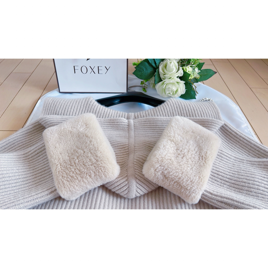 FOXEY - Foxey 2022年ハミングニットジャケット40 新品同様 rene FOXEY - Foxey 2022年ハミングニットジャケット40 新品同様 rene
