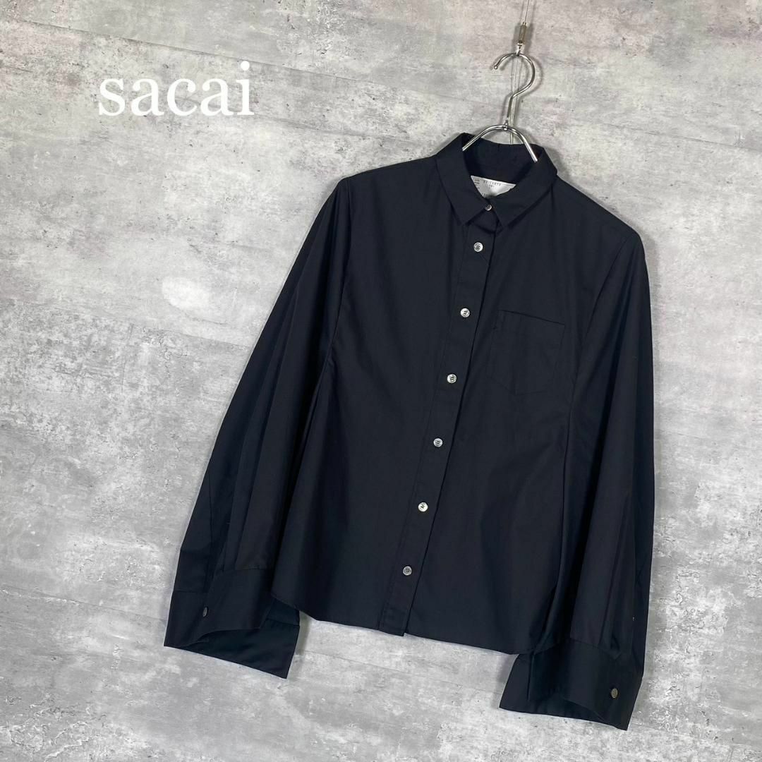 sacai - 『sacai』サカイ (1) ポプリン ケープ シャツの通販 by sacai - 『sacai』サカイ (1) ポプリン ケープ シャツの通販 by