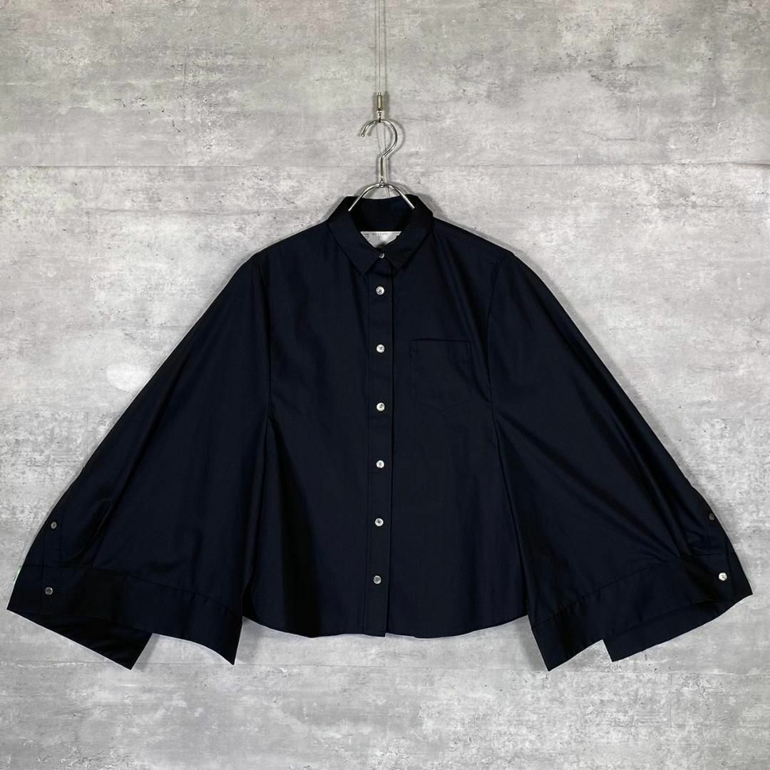 sacai - 『sacai』サカイ (1) ポプリン ケープ シャツの通販 by sacai - 『sacai』サカイ (1) ポプリン ケープ シャツの通販 by