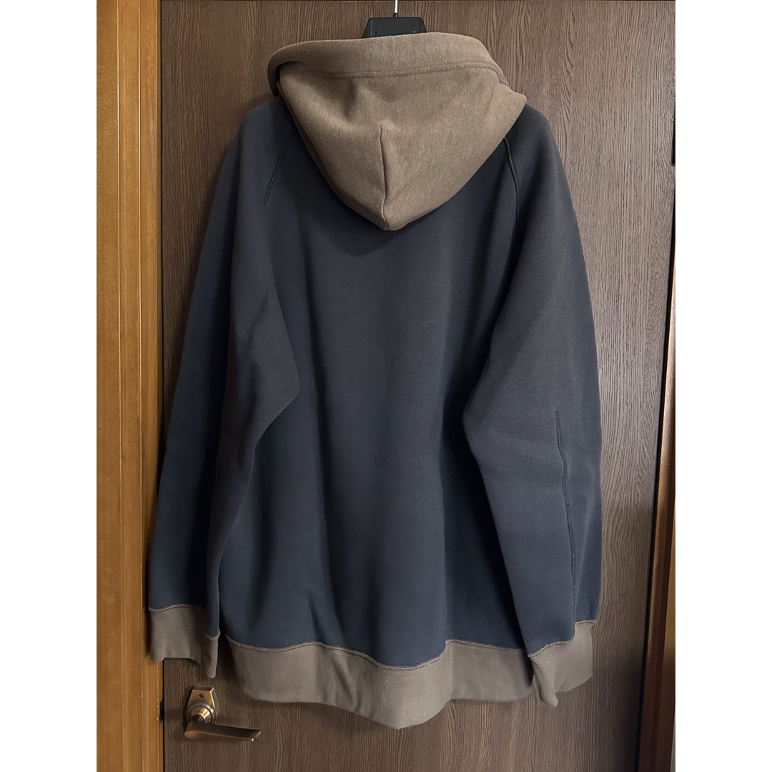 4新品 sacai メンズ 切り替え スポンジ スウェット パーカー グレー 4新品 sacai メンズ 切り替え スポンジ スウェット パーカー グレー