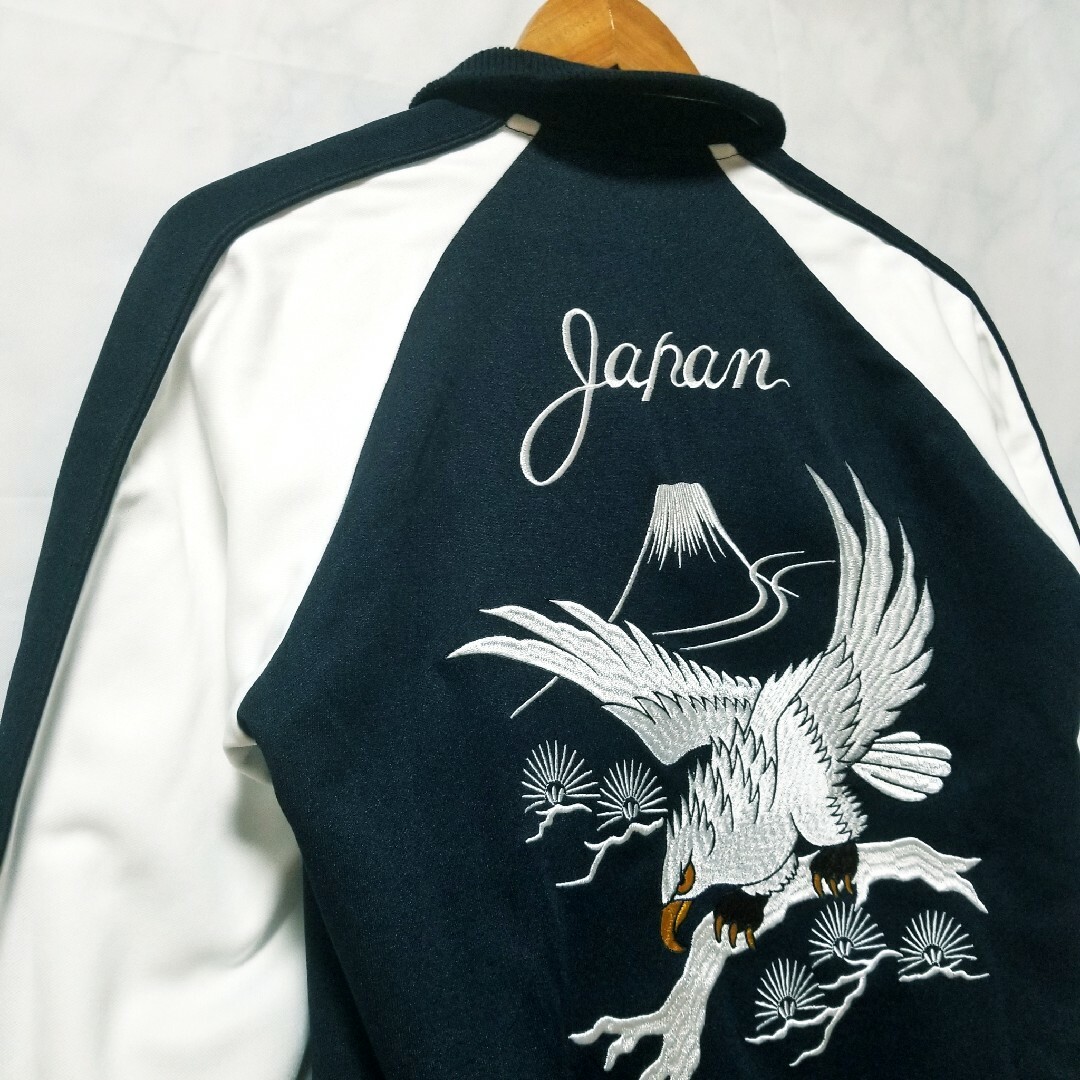 新品 スカジャン 鷹 富士 刺繍 松 JAPAN ネイビー Sサイズの通販 新品 スカジャン 鷹 富士 刺繍 松 JAPAN ネイビー Sサイズの通販