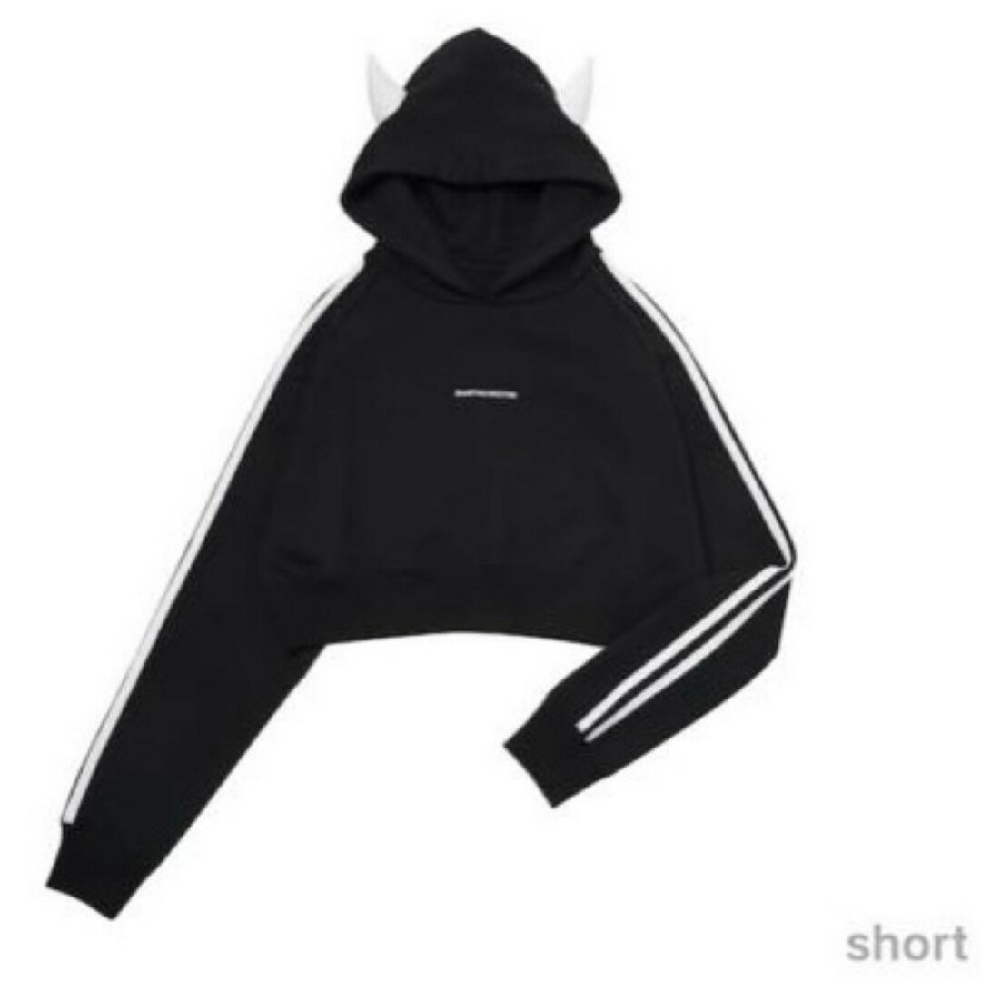 ベビモン BABYMONSTER モンスターフーディー BLACK Shortの通販 ベビモン BABYMONSTER モンスターフーディー BLACK Shortの通販