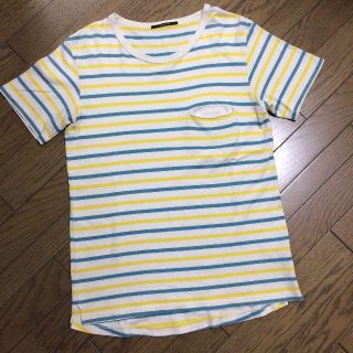 アメリカンラグシー(AMERICAN RAG CIE)の美品AMERICAN RAGCIE ボーダーカットソー　ラグシー(Tシャツ/カットソー(半袖/袖なし))