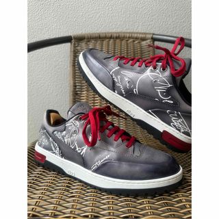BERLUTI - 特注44万 ベルルッティ プレイオフ レザー スニーカー BERLUTI - 特注44万 ベルルッティ プレイオフ レザー スニーカー